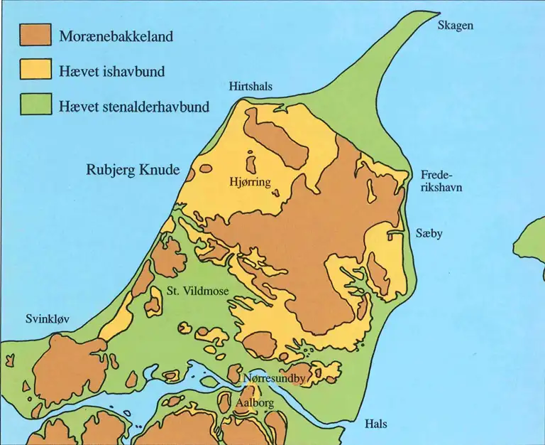 Billedet viser istidslandskabet i Vendsyssel